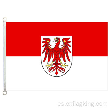 Bandera de Brandeburgo de 90 * 150 CM Bandera de Brandenburgo de poliéster 100%